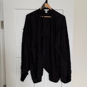 H&M Elegant Black Cape Jacket